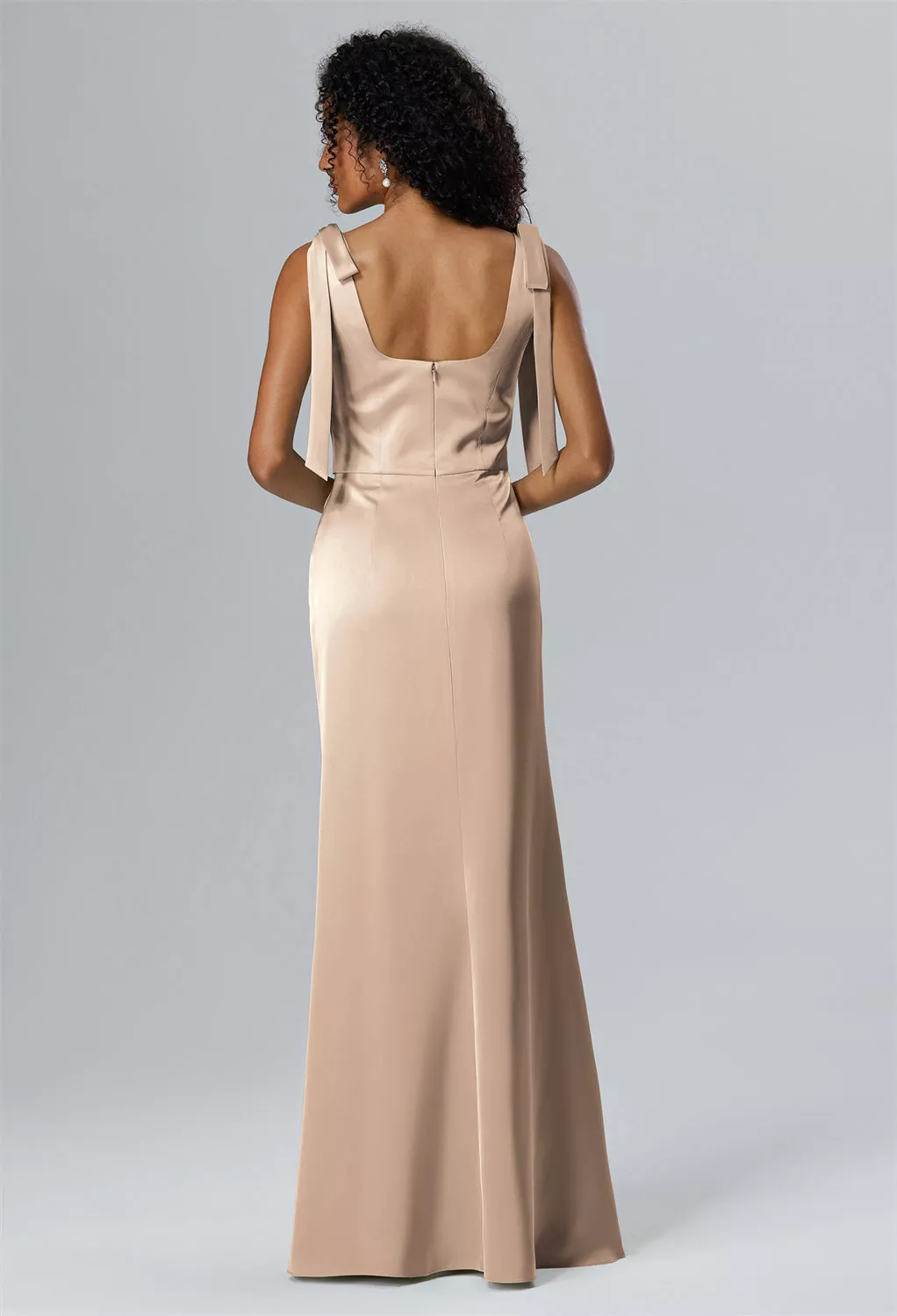 AW Natalie Taupe  Cocktail Wedding Guest Dresses